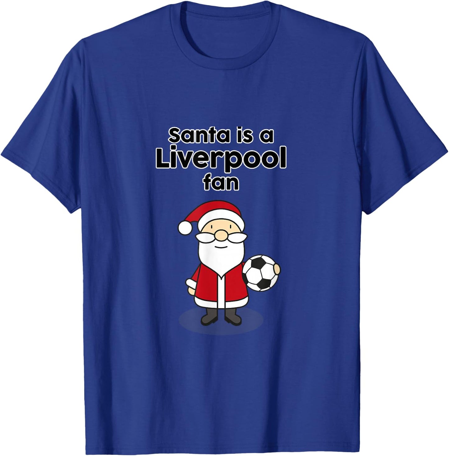 Liverpool Football Soccer Christmas T-Shirt - T-Shirt | Royal