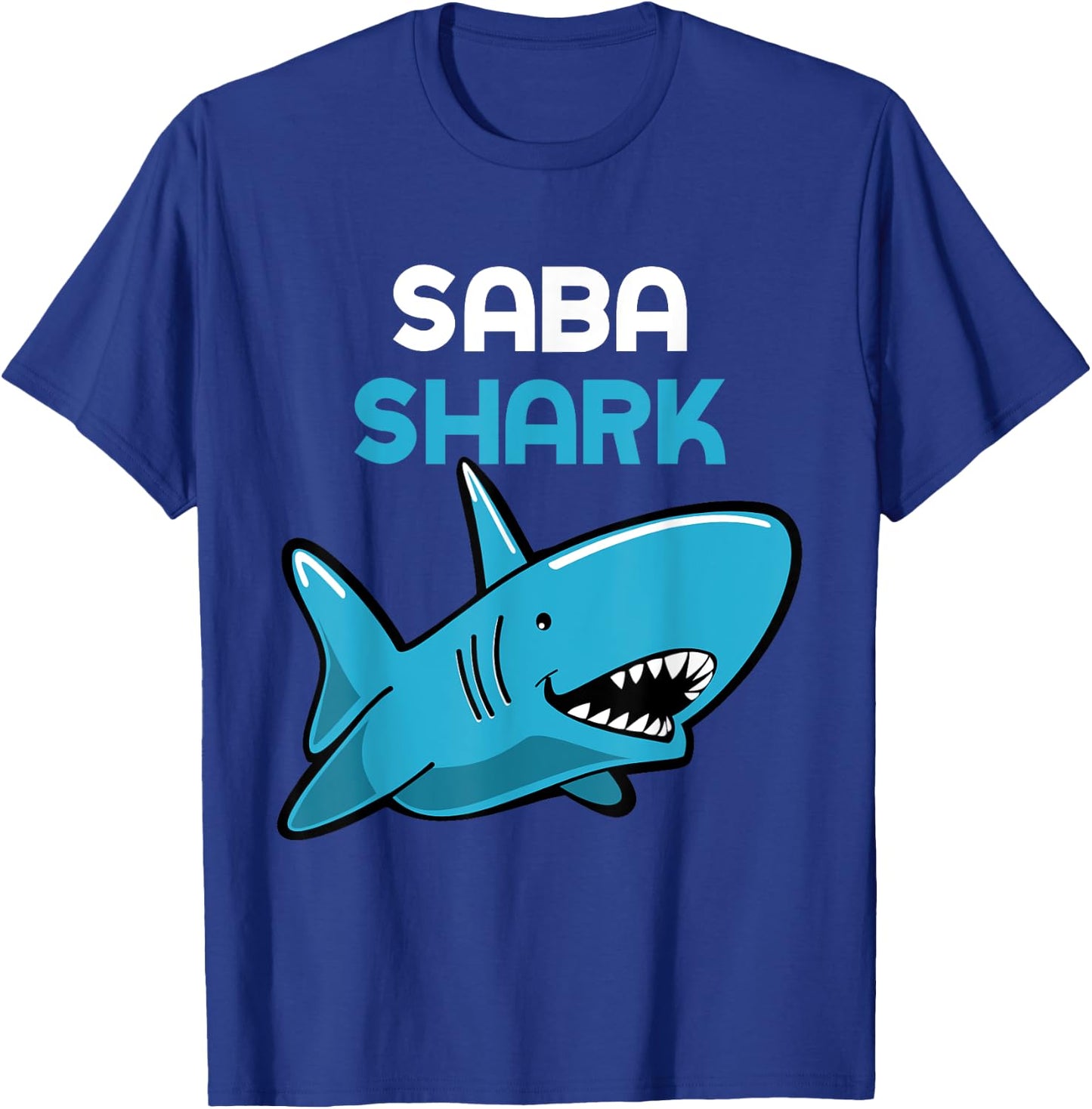 Saba Shark Funny Family T-Shirt - T-Shirt | Royal