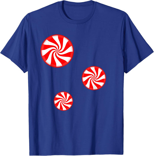 Peppermint Christmas Candy T-Shirt - T-Shirt | Royal