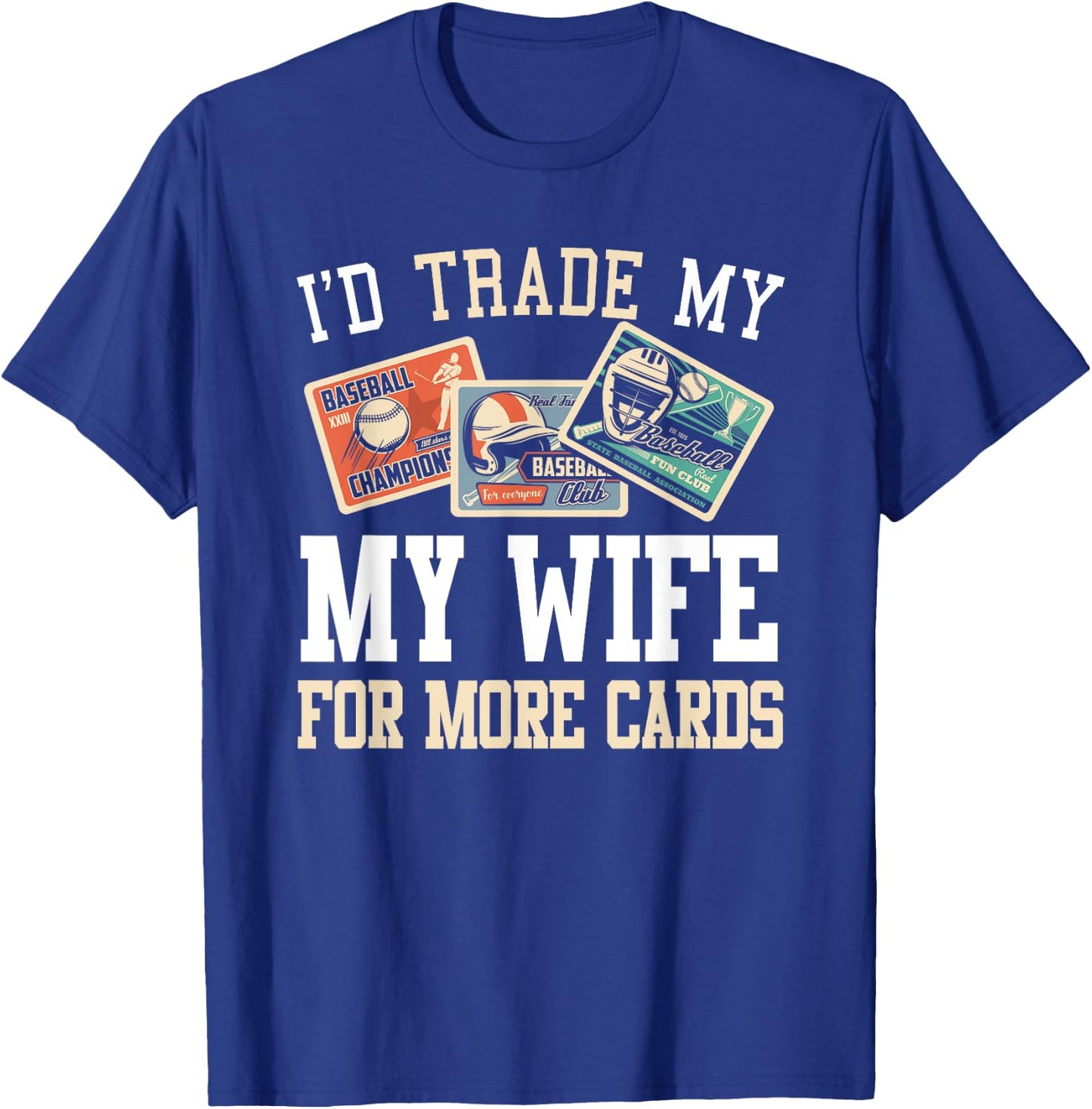 Baseball Card Collector T-Shirt - T-Shirt | Royal