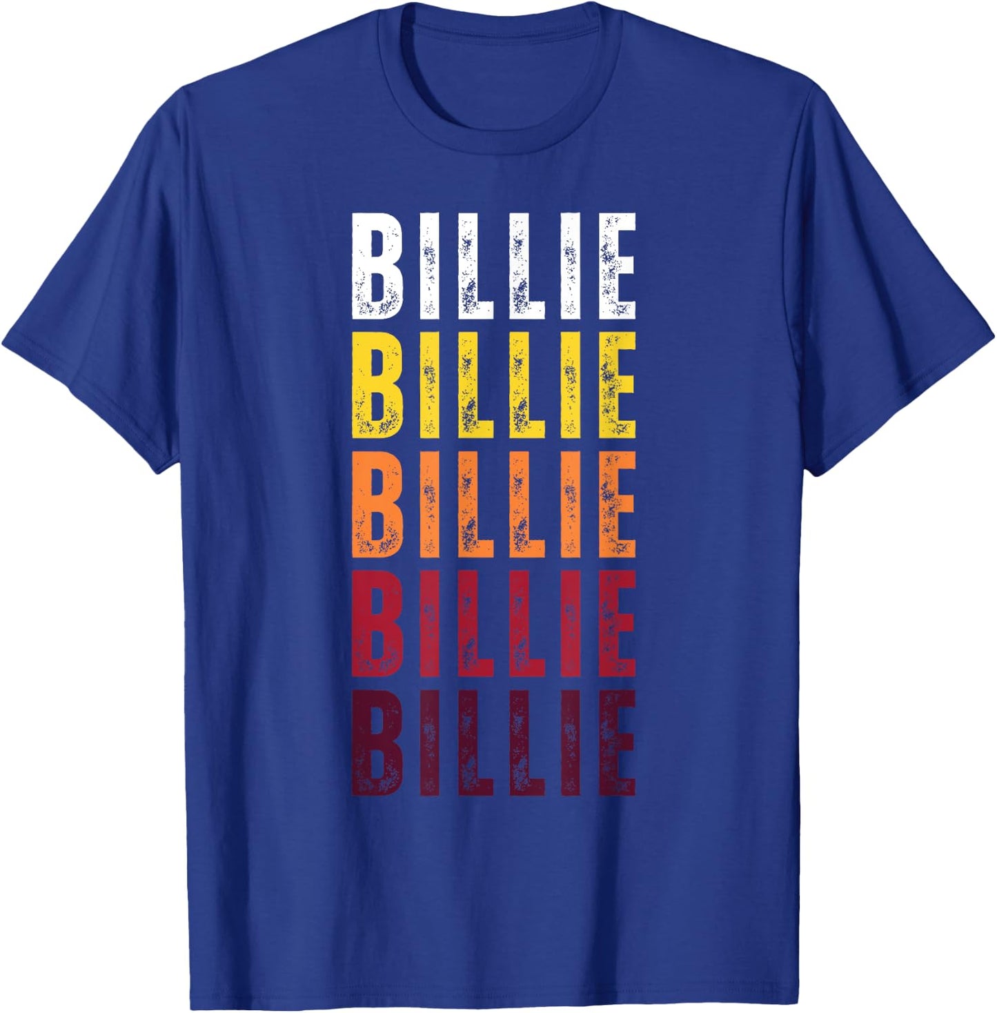 Personalized Name Billie Vintage Billie T-Shirt - T-Shirt | Royal