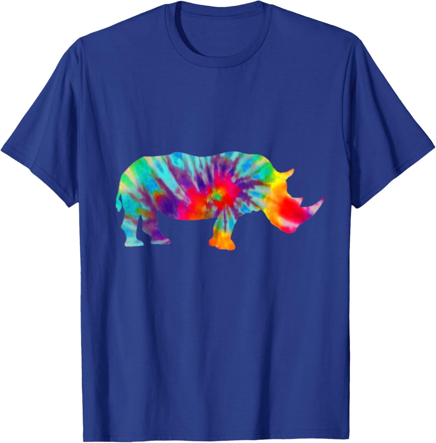 Rhino Tie Dye Vintage Rhino T-Shirt - T-Shirt | Royal
