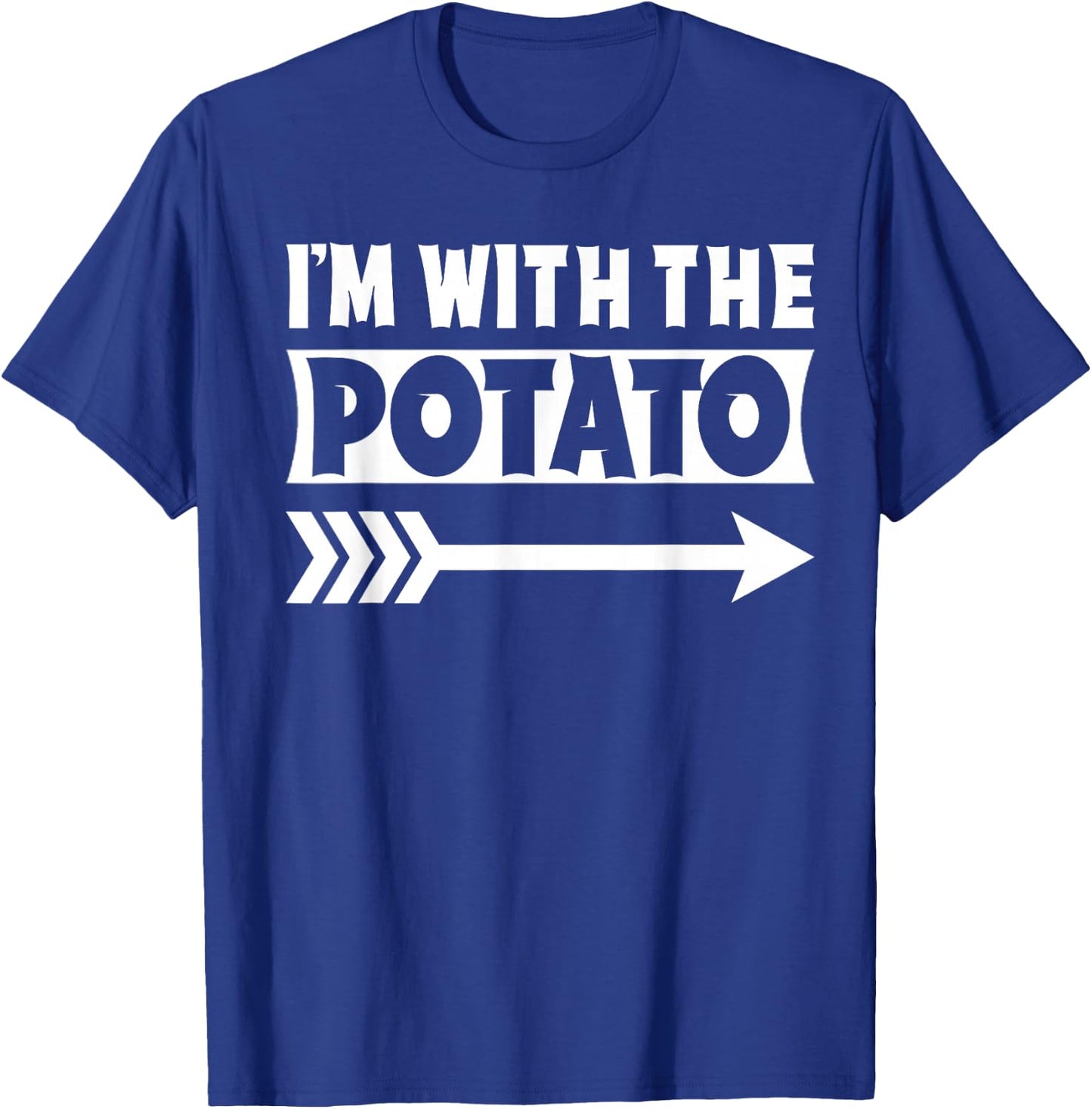 I'm With The Potato Halloween Costume Potato Halloween T-Shirt - T-Shirt | Royal