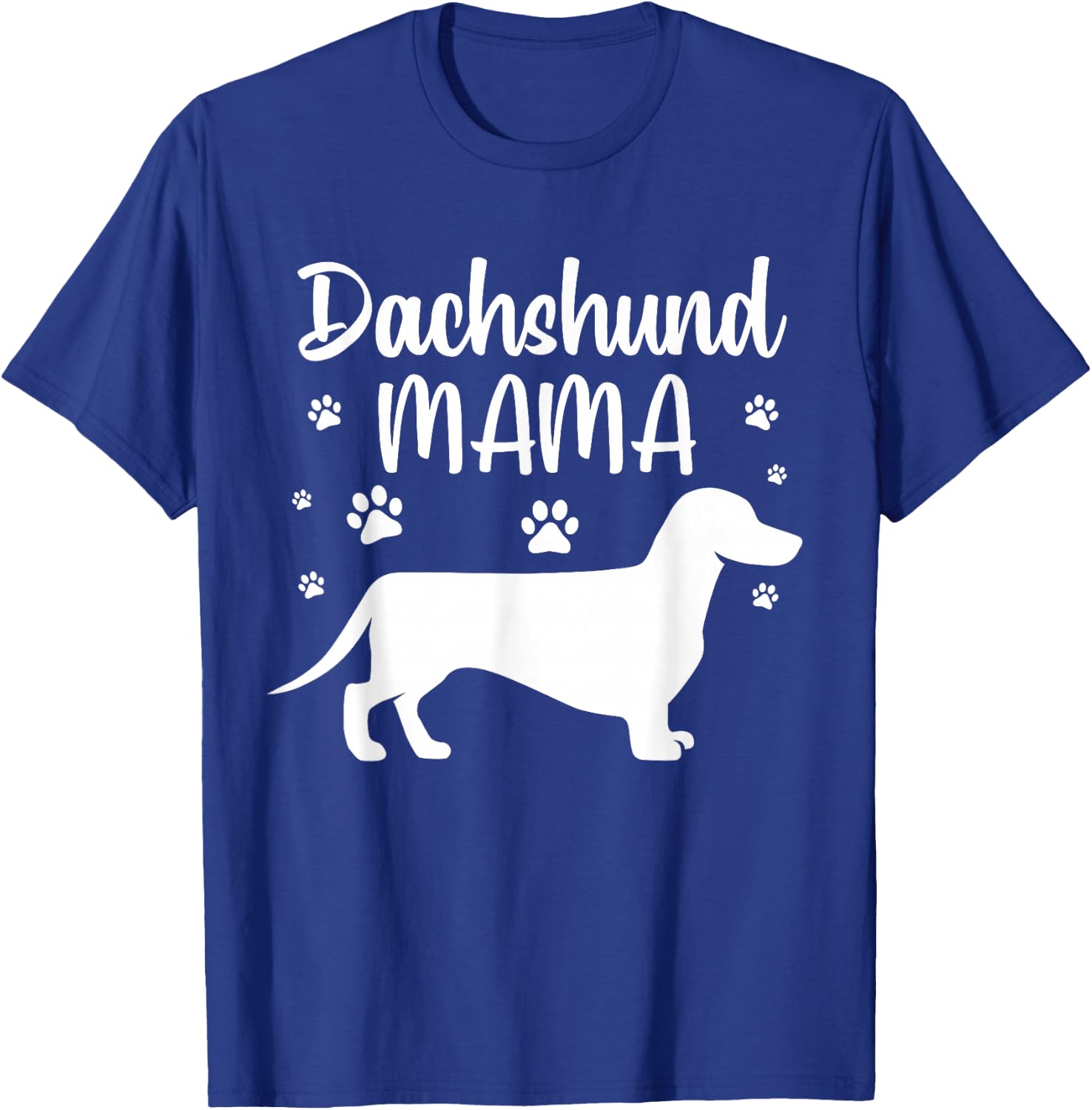 Funny Dachshund Mama Design Girls Doxie Dog Lovers T-Shirt - T-Shirt | Royal