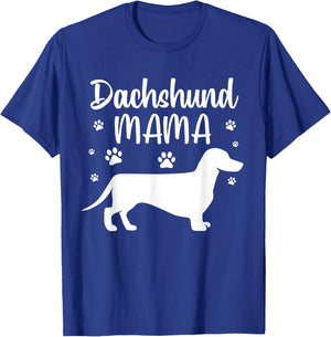 Funny Dachshund Mama Design Girls Doxie Dog Lovers T-Shirt - T-Shirt | Royal