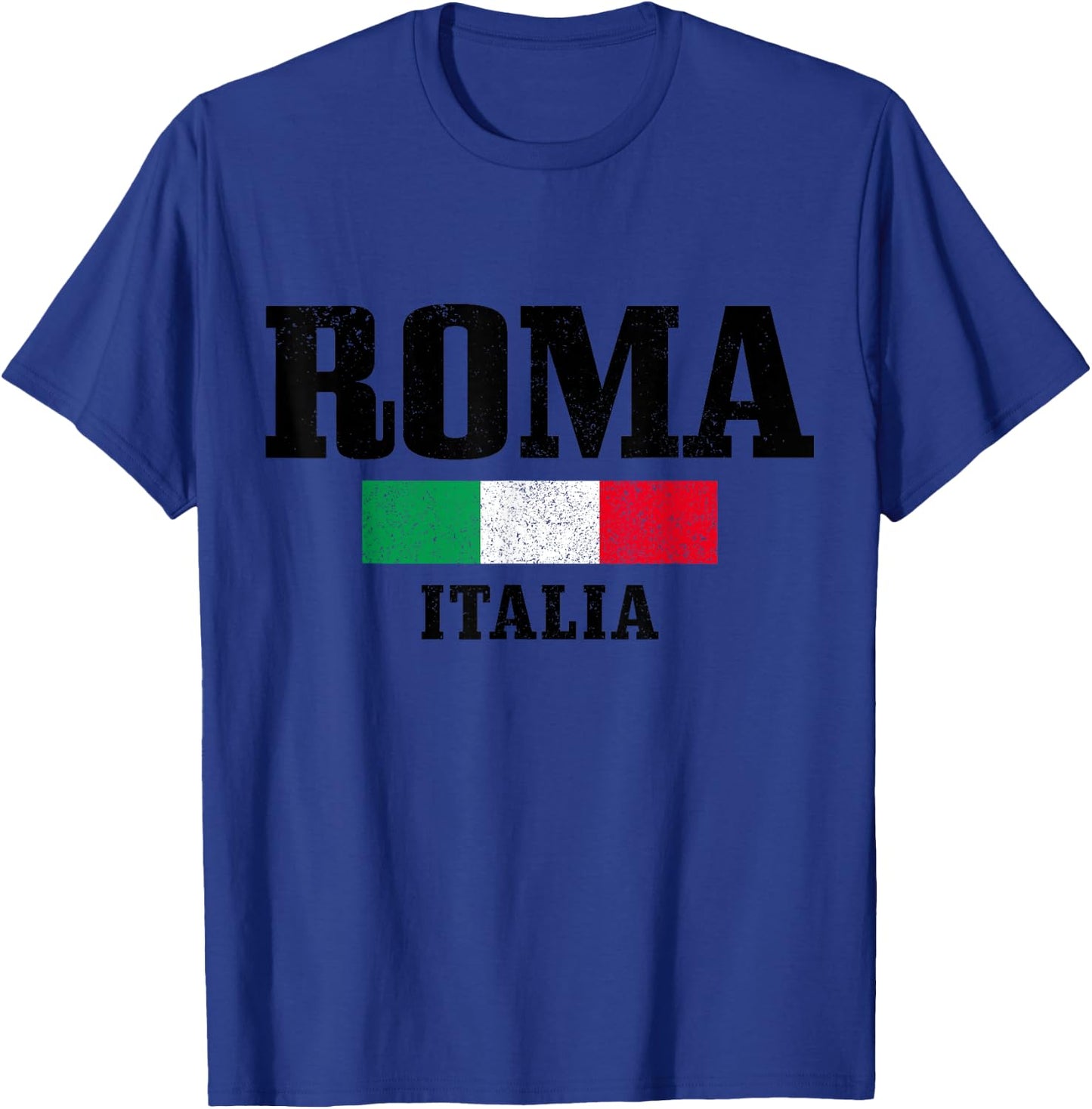 Rome Italy Roma Italia Vintage Italy Flag T-Shirt - T-Shirt | Royal