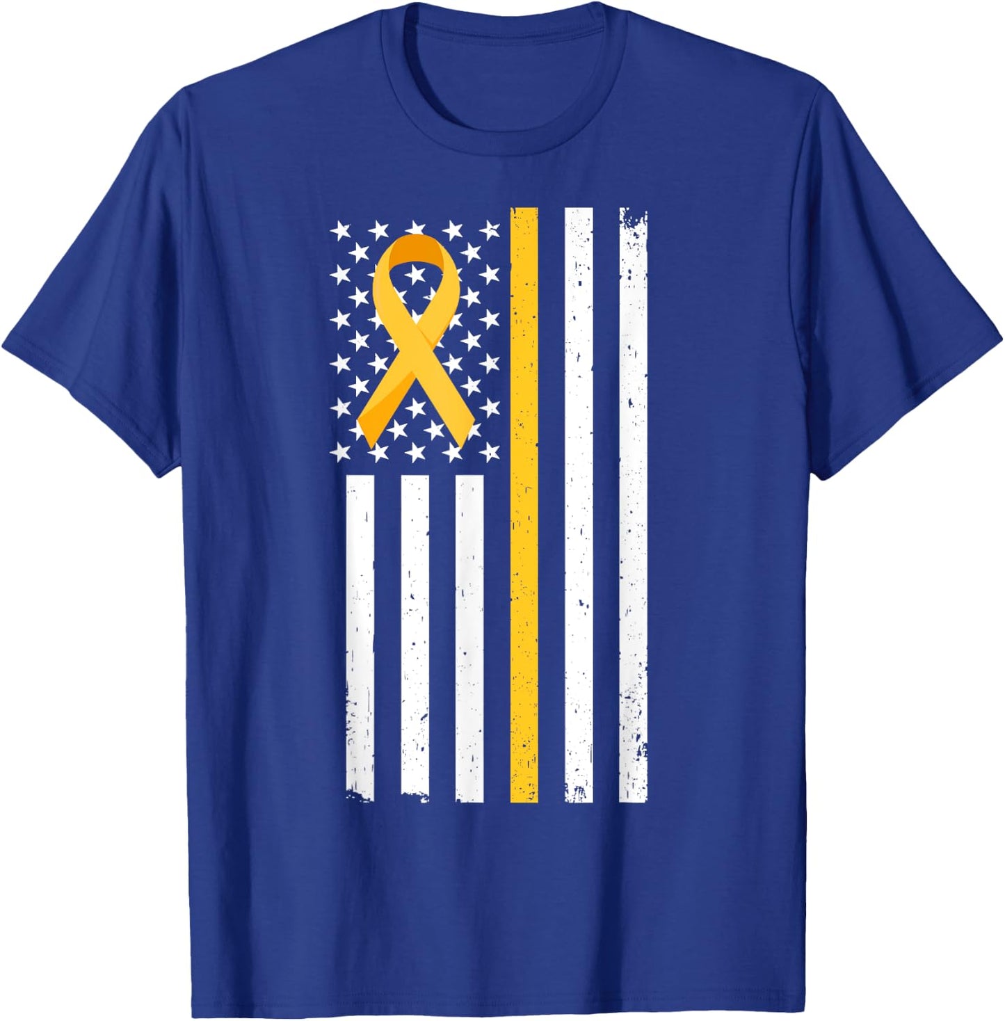 Childhood Cancer Awareness Month | In September We Wear Gold T-Shirt - T-Shirt | Royal