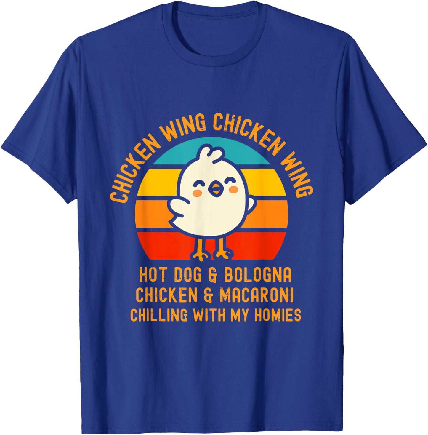 Chicken Wing Chicken Wing Hot Dog and Bologna Funny Toddler T-Shirt - T-Shirt | Royal