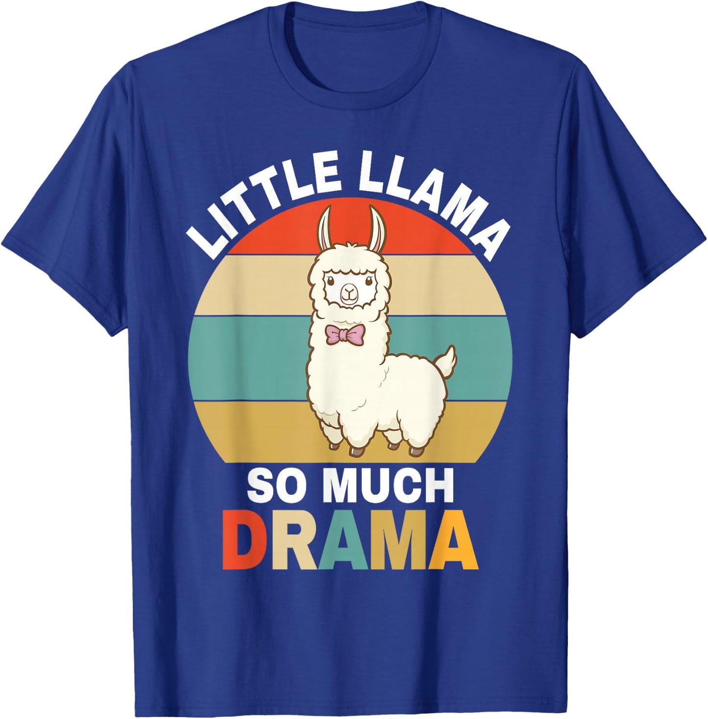Llama Shirt Kids Boys Toddler Little Llama So Much Drama T-Shirt - T-Shirt | Royal