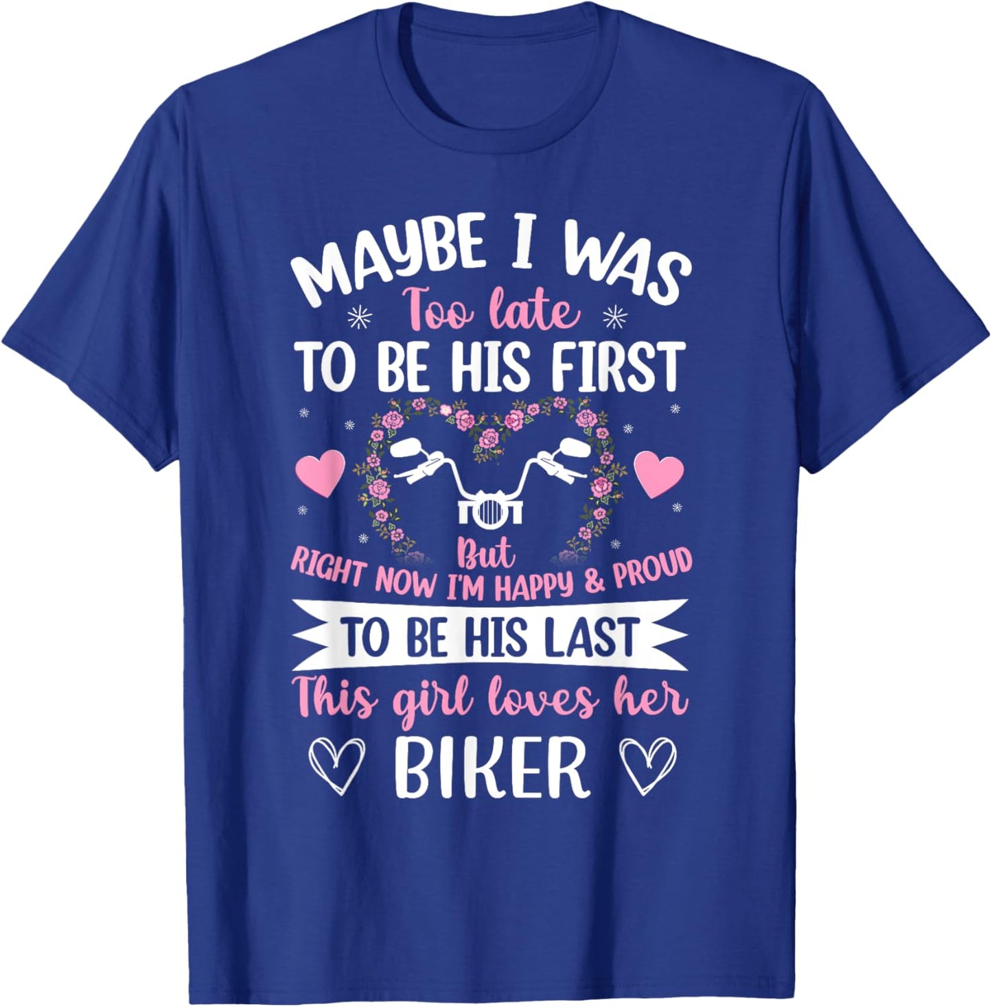 Biker wife this girl loves her biker husband anniversary T-Shirt - T-Shirt | Royal