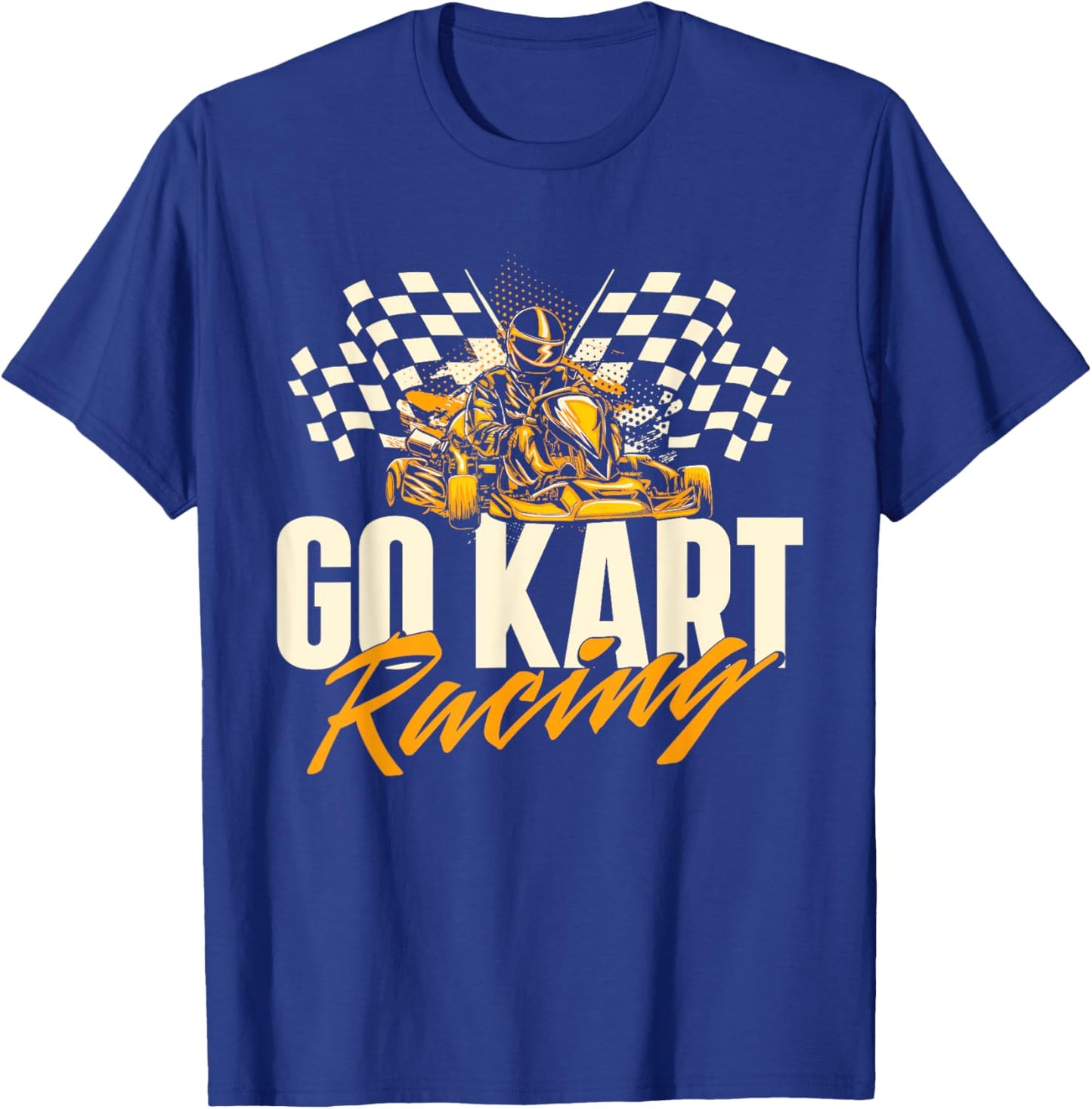 Go Karting Shirts Go Kart Racing - Go Karting Enthusiast Racetrack Racecourse T-Shirt - T-Shirt | Royal