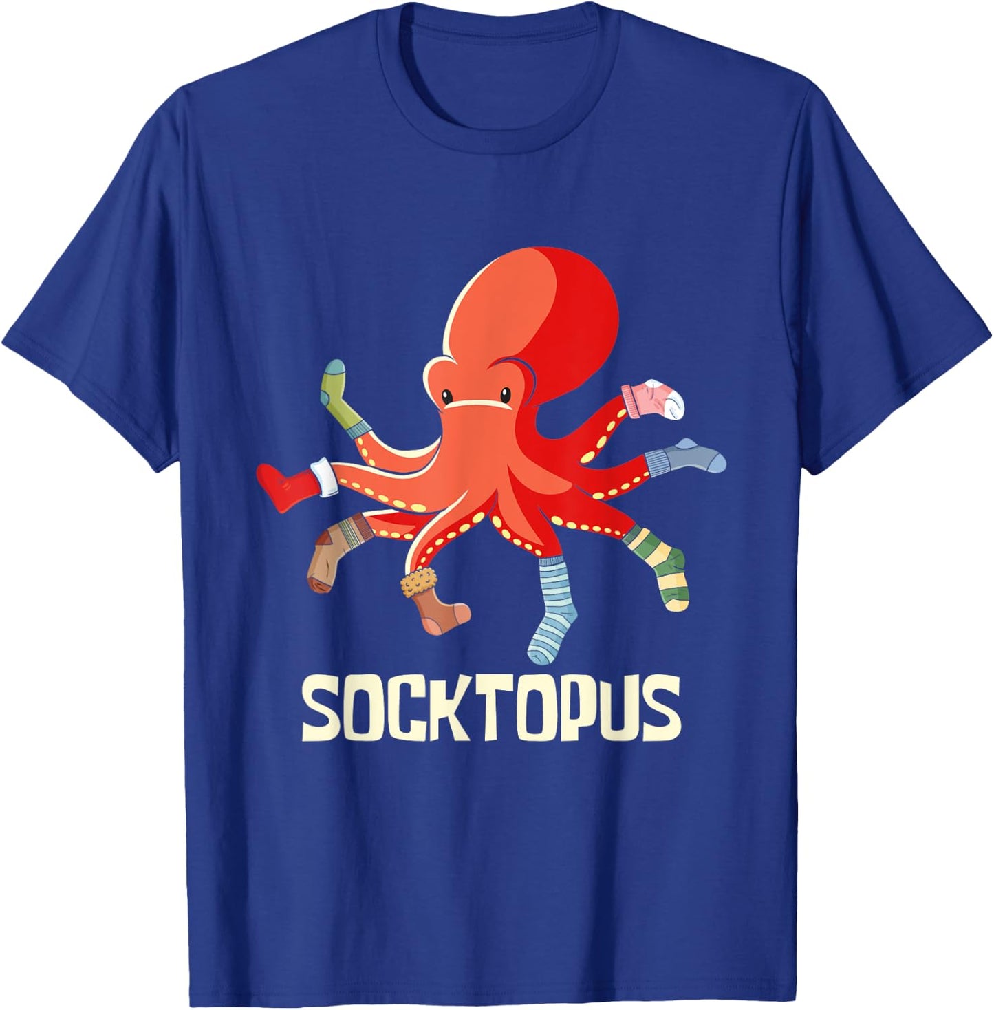 Socktopus - Octopus Lover Sea Creature Marine Scuba Diver T-Shirt - T-Shirt | Royal