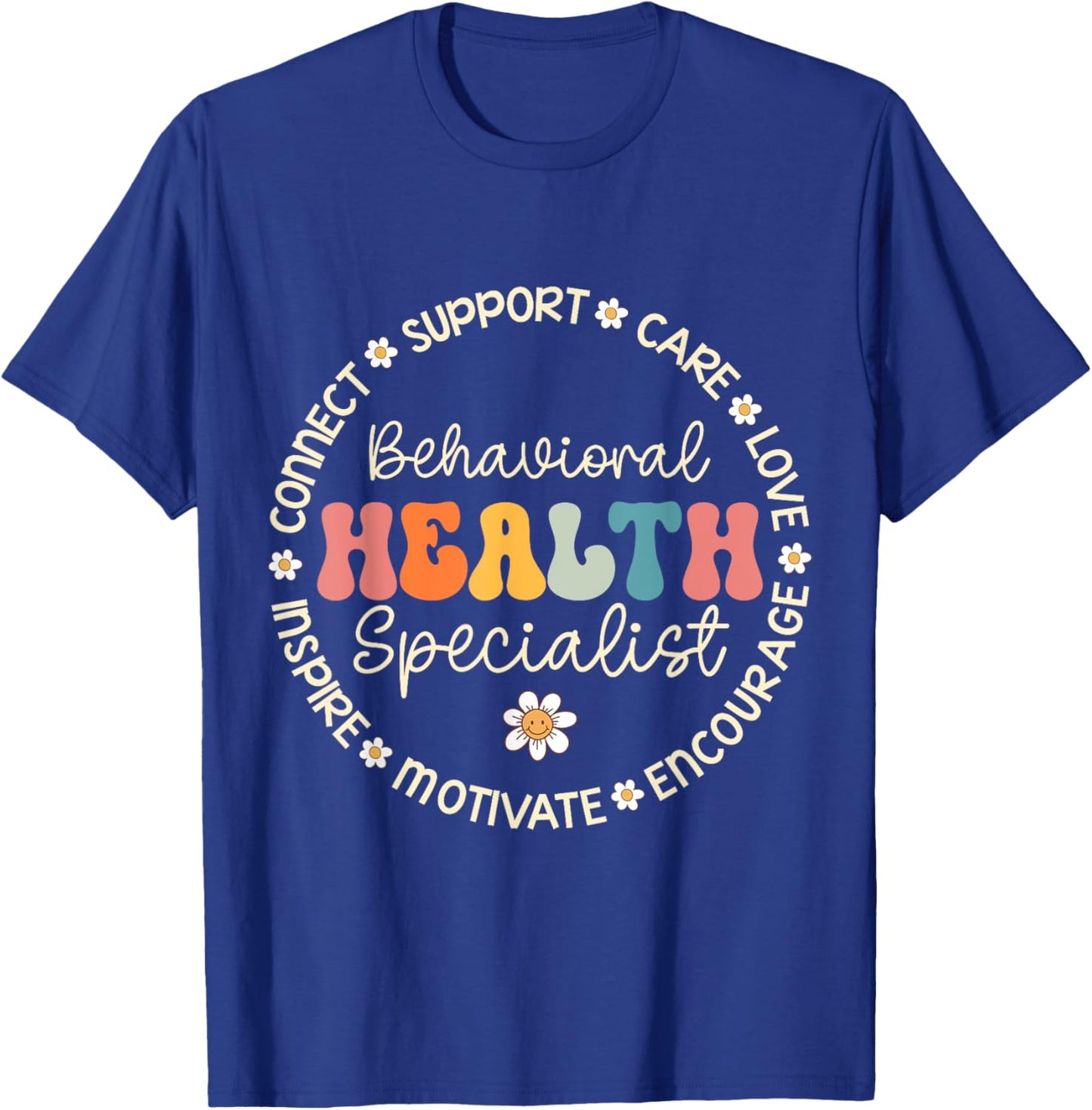 Behavioral Health Specialist Appreciation Week Back School T-Shirt - T-Shirt | Royal