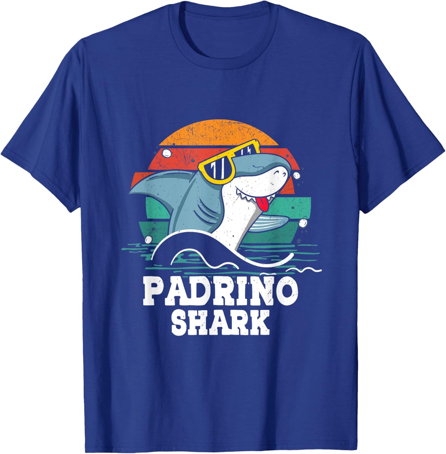 Grandpa Daddy Padrino Shark Spanish God-father Vintage Jaws T-Shirt - T-Shirt | Royal