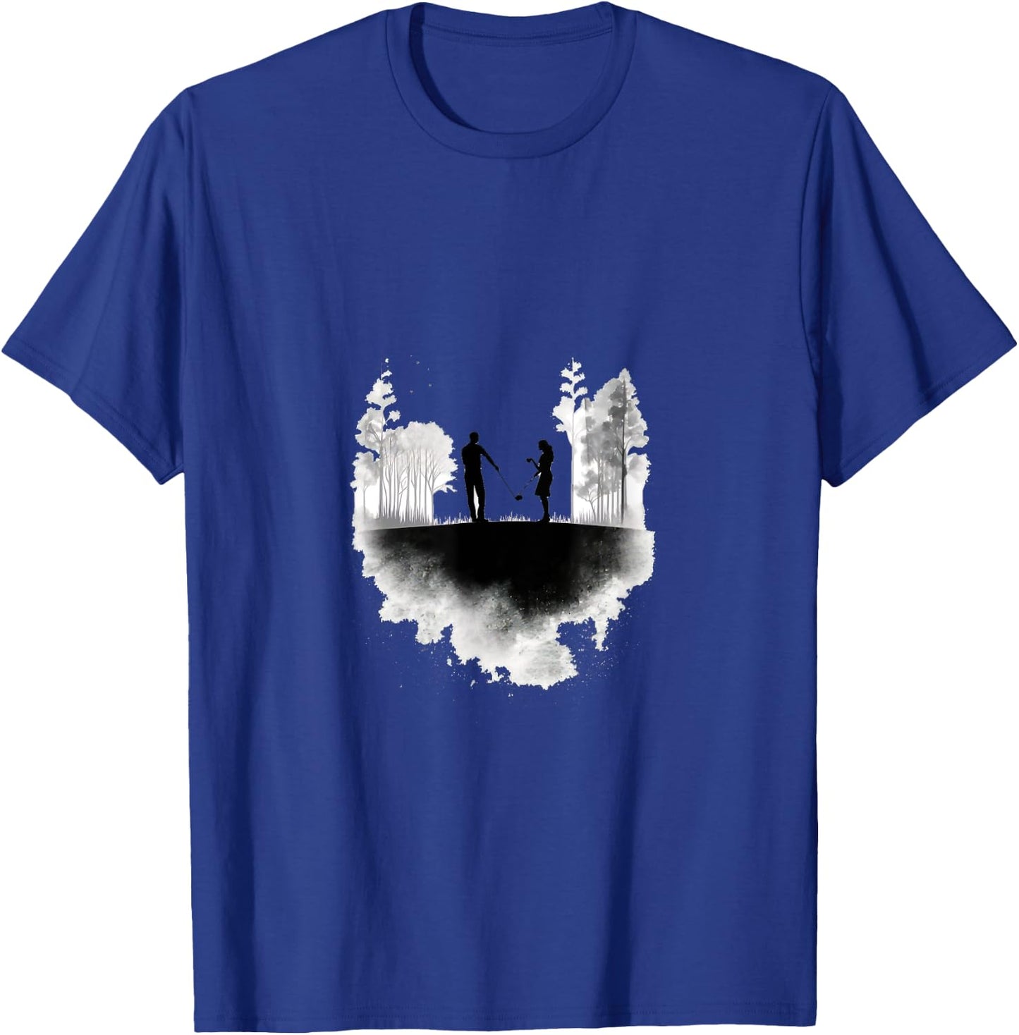 Golfer Couple Golf Player Golfing Couples Matching T-Shirt - T-Shirt | Royal