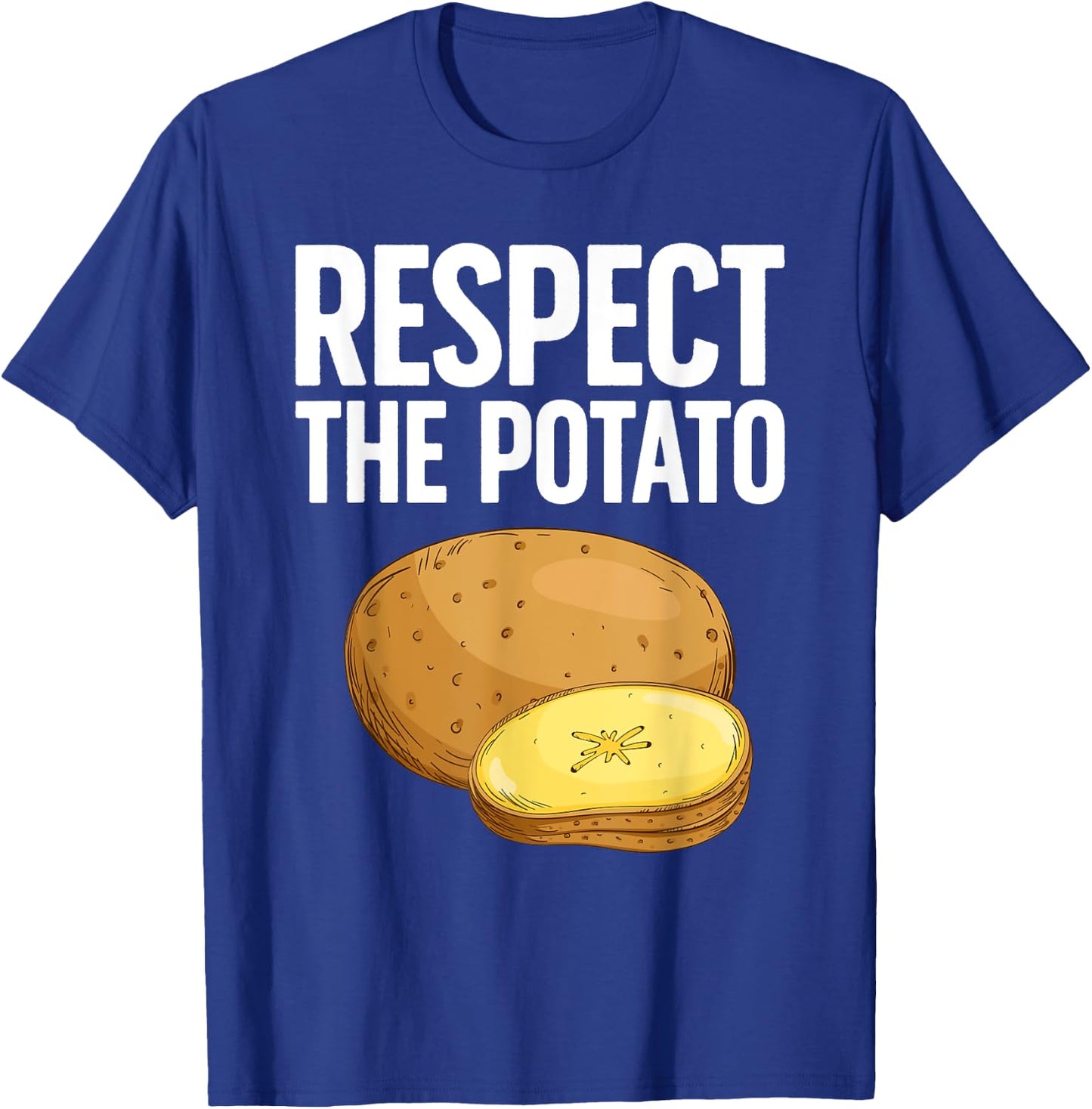 Cool Potato Design Women Kids Vegetable Potato Lover T-Shirt - T-Shirt | Royal