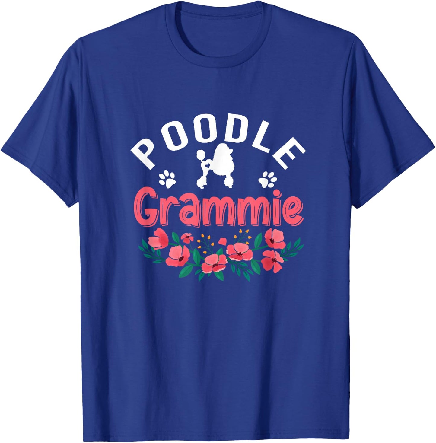 Poodle Grammie Dog Gifts Women Poodle Dog Lover Christmas T-Shirt - T-Shirt | Royal