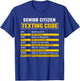 Funny Senior Citizen Texting Code Cool Grandpa Grandma T-Shirt - T-Shirt | Royal