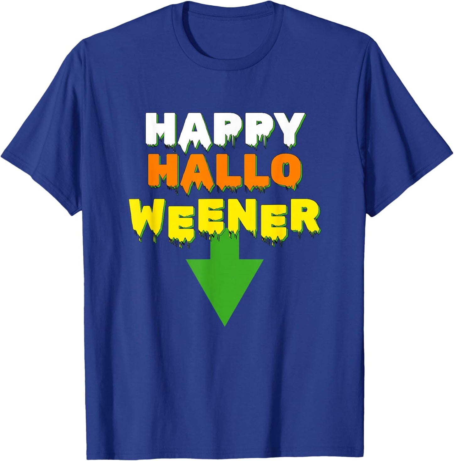 Happy Hallo Weener – Spooky Season Dachshund Weiner Dog Men Women T-Shirt - T-Shirt | Royal