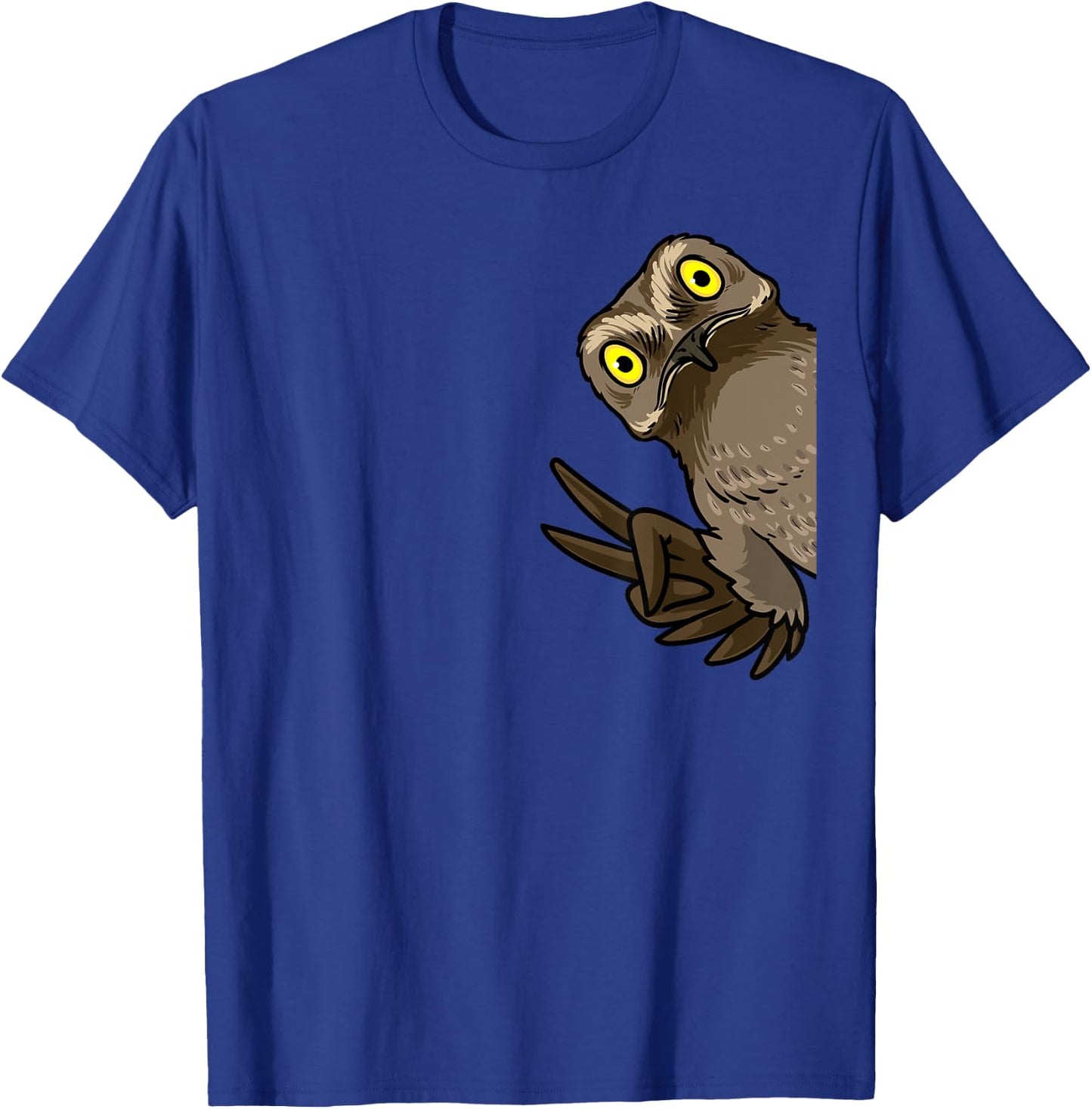 Luvevepotootha Potoo Bird From Side Birder Birding - -Adults/Kids - Black - Small - Short Sleeve - Modern Animal Print - Cartoon Potoo Graphic T-Shirt - T-Shirt | Royal