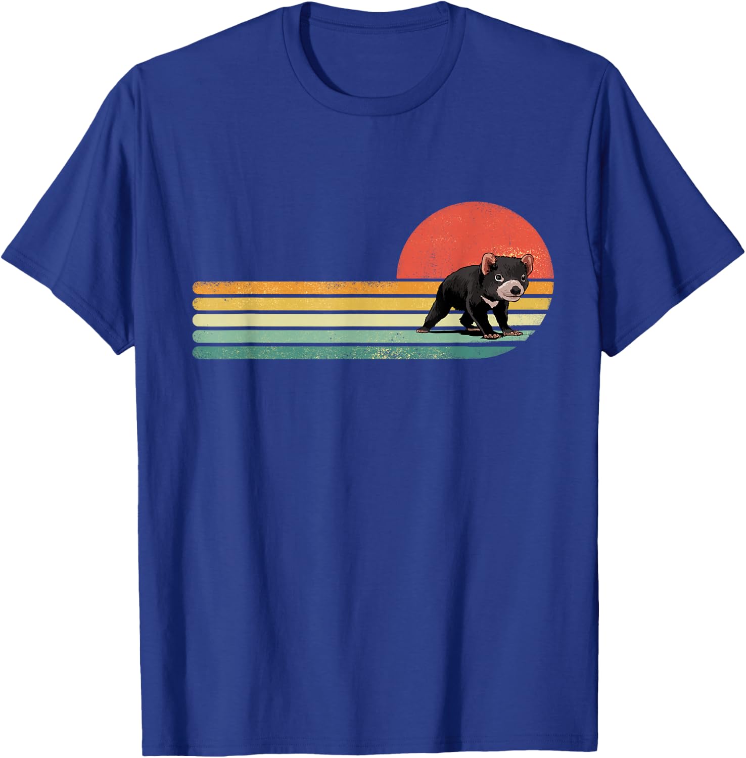 Retro Vintage Tasmanian Devil Marsupial Wild Animal Lover T-Shirt - T-Shirt | Royal