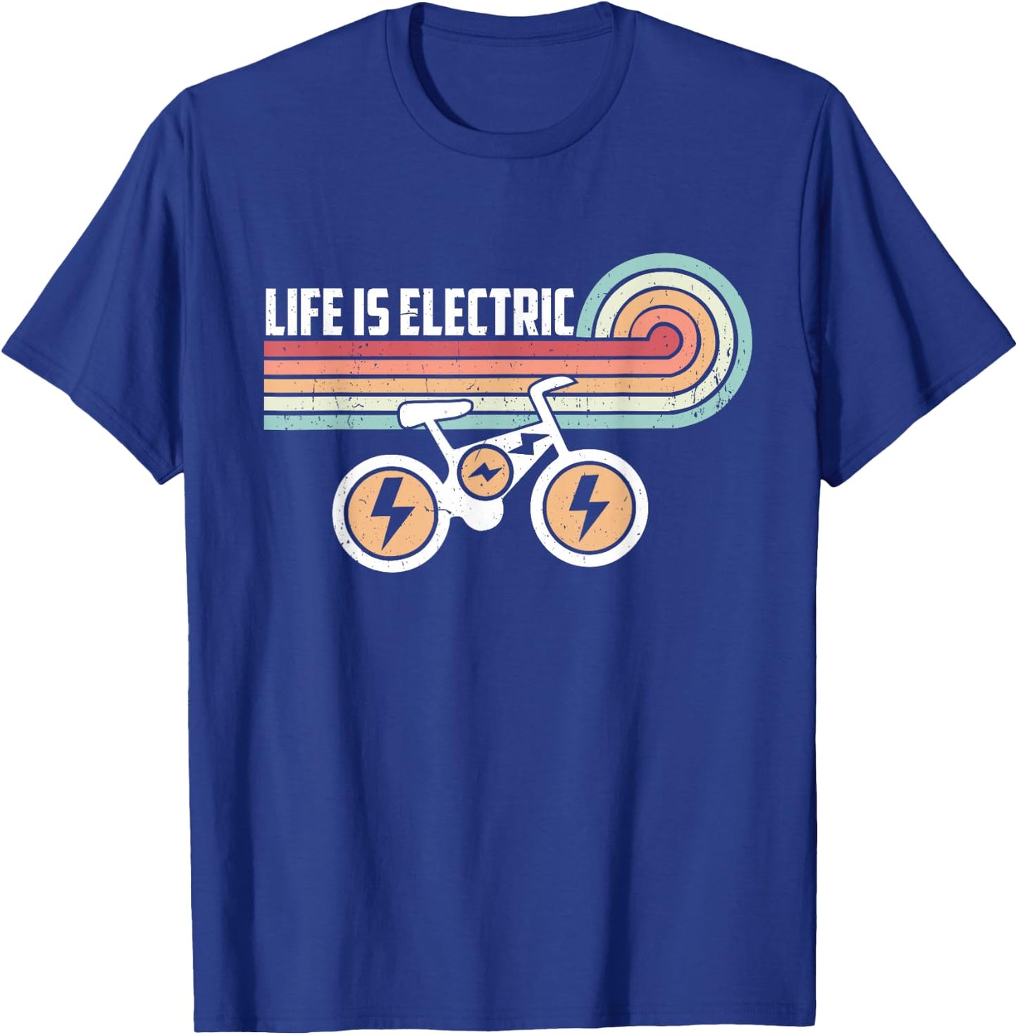 Life is Electric E-Bike T-Shirt - T-Shirt | Royal