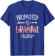 Cute Floral Promoted To Be Granna Again Mothers Day T-Shirt - T-Shirt | Royal