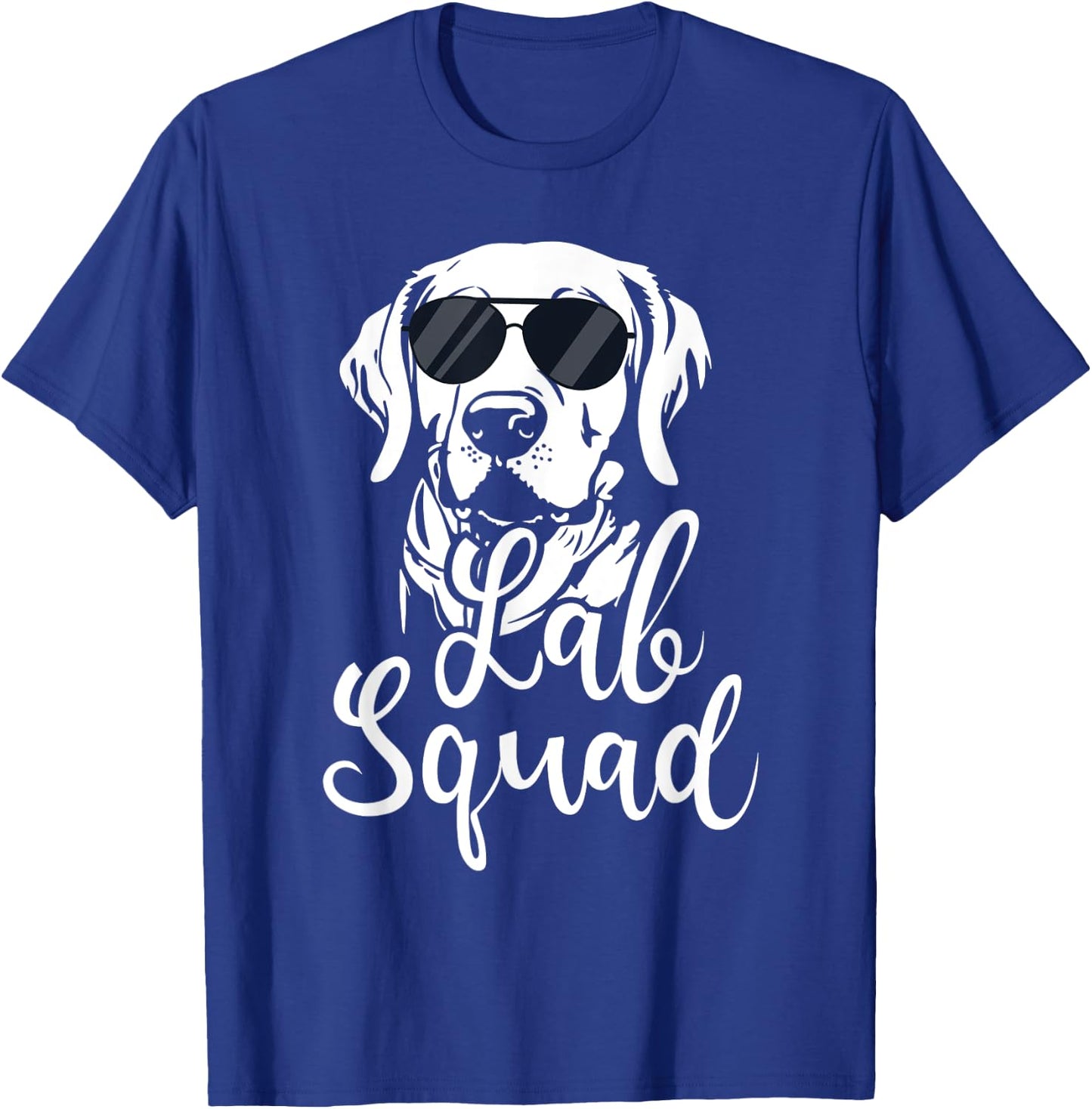 Lab Squad - Labrador Retriever Dog Owner Pet Pup Lover Men Women Girls Kids T-Shirt - T-Shirt | Royal