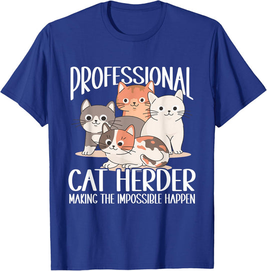 Cat Herding Champion Professional Cat Herder Women T-Shirt - T-Shirt | Royal
