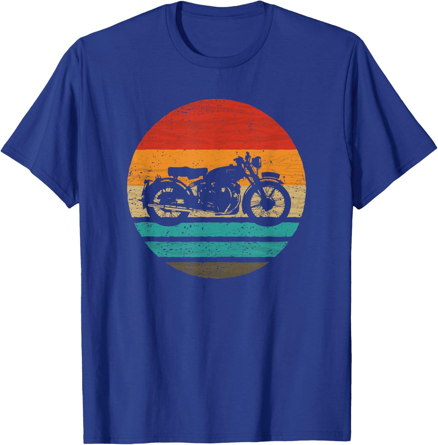 Motorcycle Retro Style Vintage T-Shirt - T-Shirt | Royal
