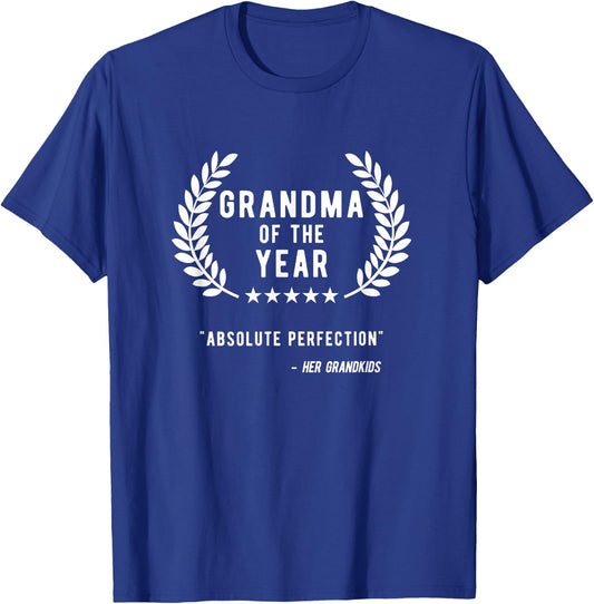 Gifts For Grandma From Grandchildren, Grandma Of The Year T-Shirt - T-Shirt | Royal