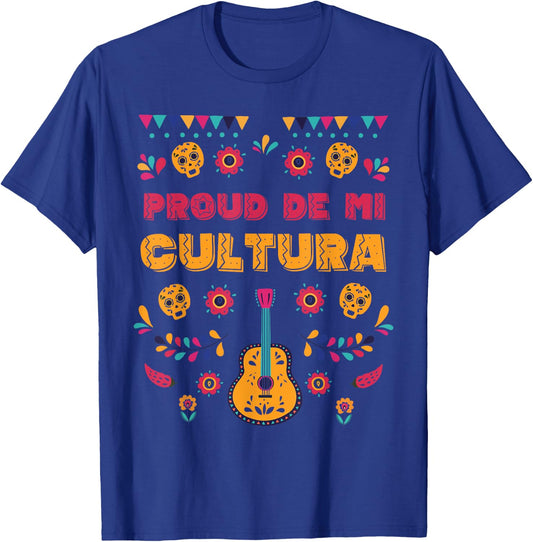 Proud De Mi Cultura Latino Month T-Shirt - T-Shirt | Royal