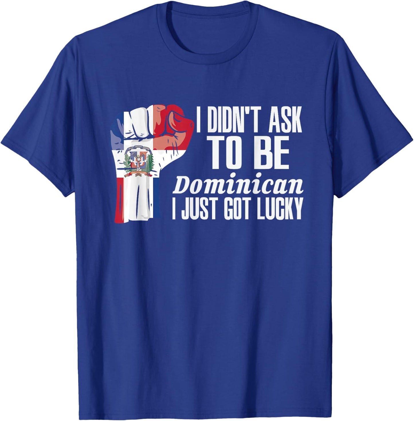 Dominican Dominican Republic Flag Grown Roots Patriot T-Shirt - T-Shirt | Royal