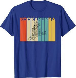 Retro Kookaburra Apparel Australia Birds Love Birding T-Shirt - T-Shirt | Royal