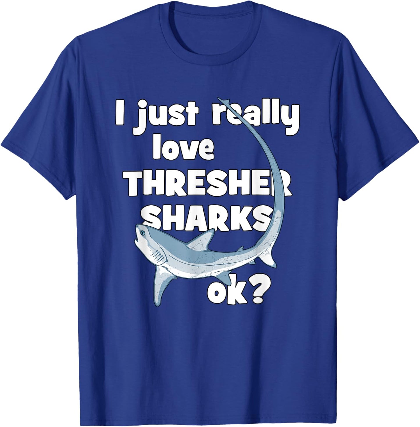 Cute Thresher Shark T-Shirt - T-Shirt | Royal