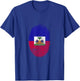Haiti Flag Fingerprint Proud Haitians Men Women Kids DNA T-Shirt - T-Shirt | Royal
