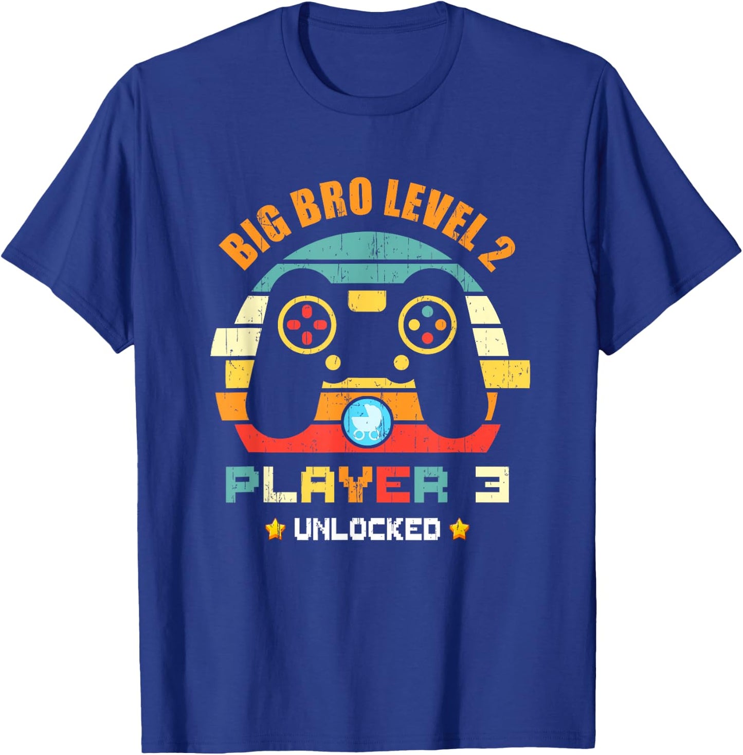 Big Bro Level 2 Player 3 Unlocked Gaming Big Brother Again T-Shirt - T-Shirt | Royal