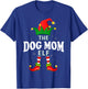 Xmas Dog mom Elf Family Matching Christmas Pajama T-Shirt - T-Shirt | Royal