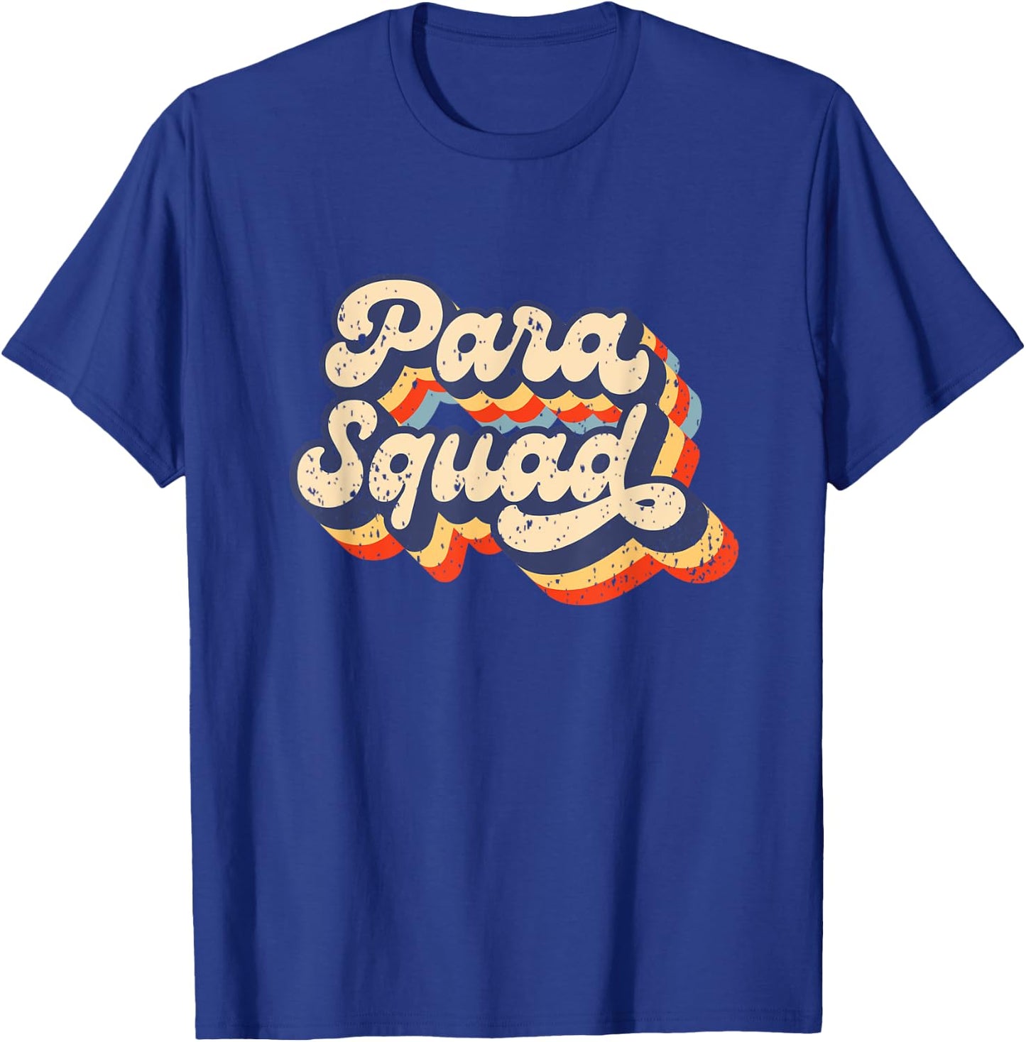 Para Squad Teacher Paraprofessional Life Para pro Retro Women Girls Kids T-Shirt - T-Shirt | Royal