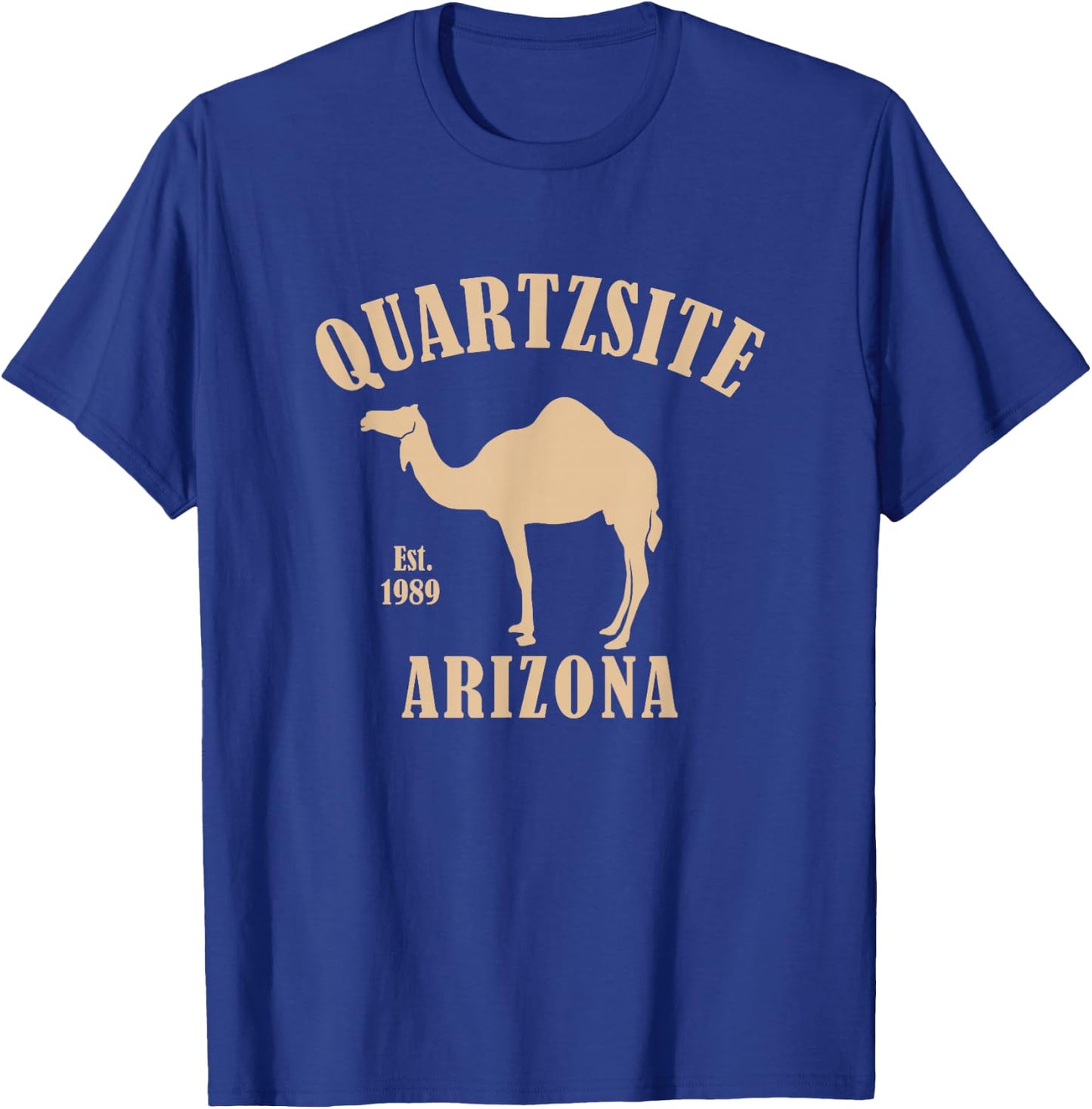 QUARTZSITE ARIZONA CAMEL Design T-Shirt - T-Shirt | Royal