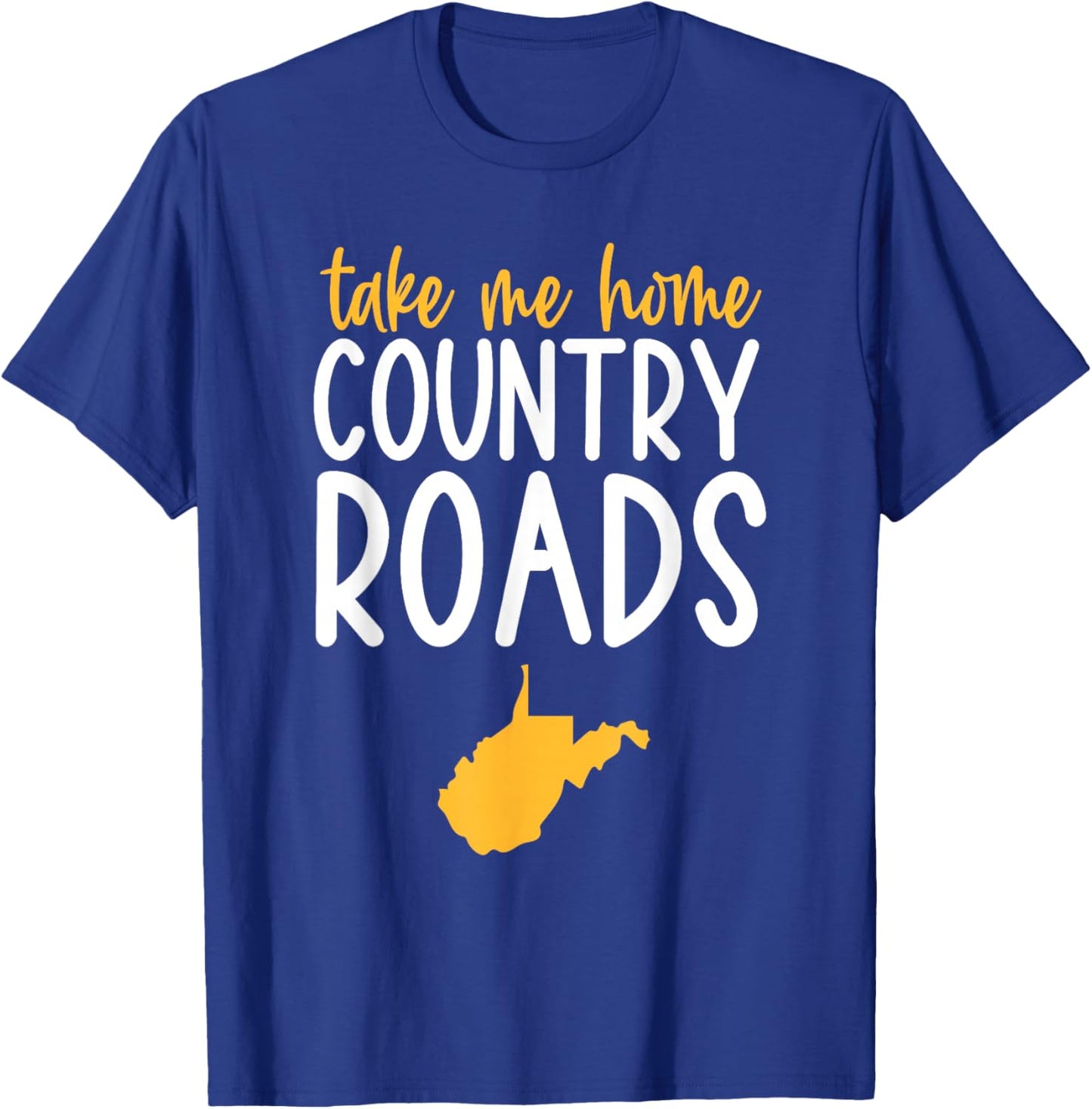 West Virginia Apparel | West Virginia Home | I Love WV State T-Shirt - T-Shirt | Royal