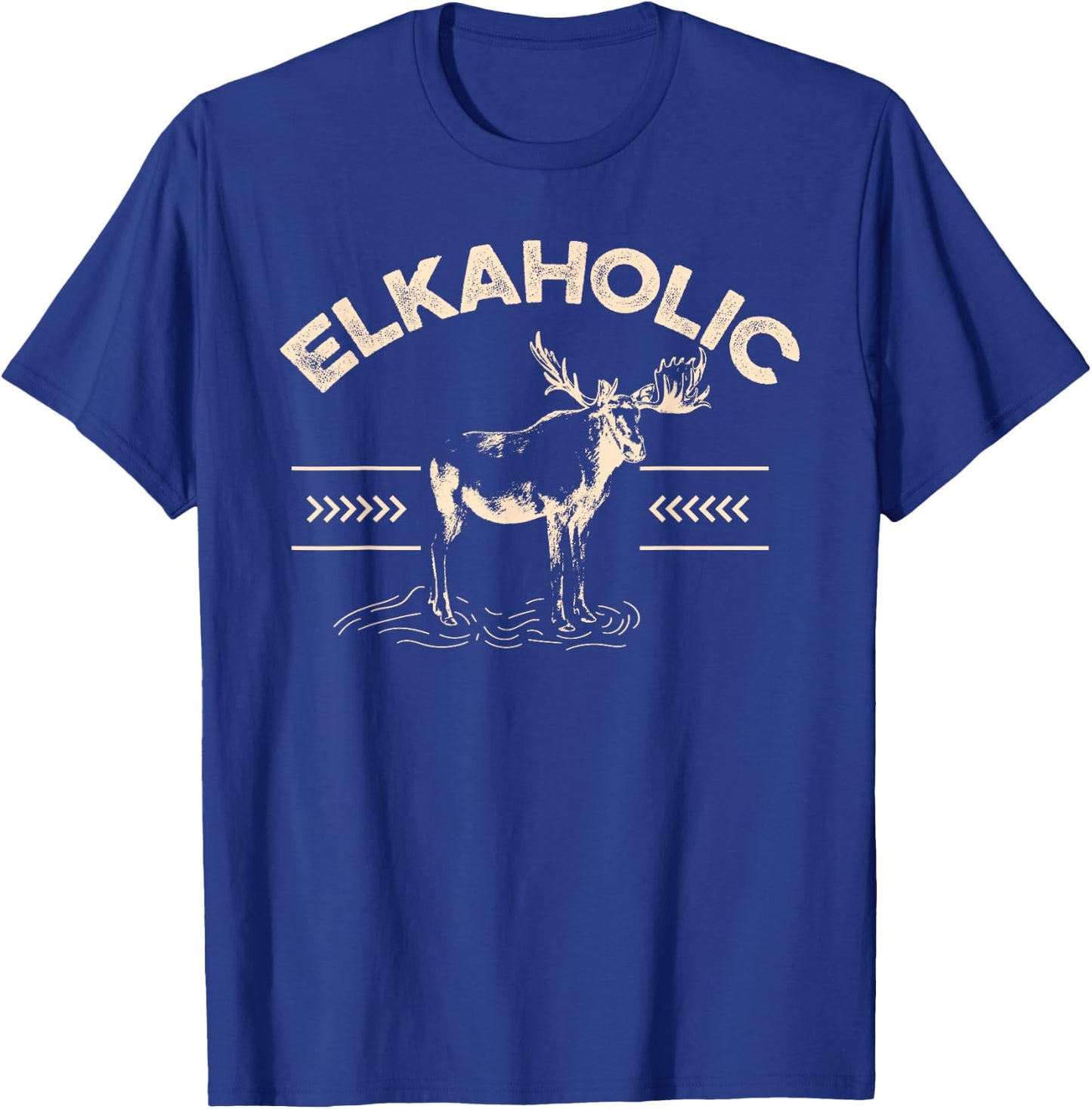 Elkaholic Deer Hunter T-Shirt - T-Shirt | Royal