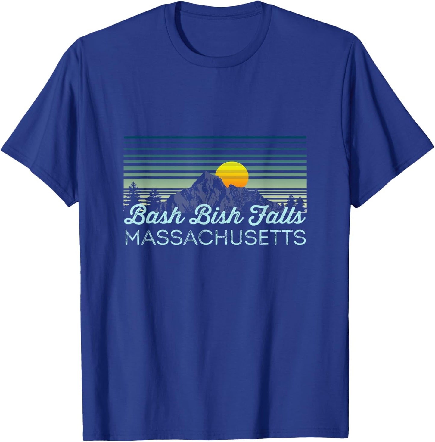 Bash Bish Falls Retro Clothes & Gear - Souvenir T-Shirt - T-Shirt | Royal