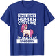 This Is My Human Costume I'm Really A Unicorn T-Shirt - T-Shirt | Royal