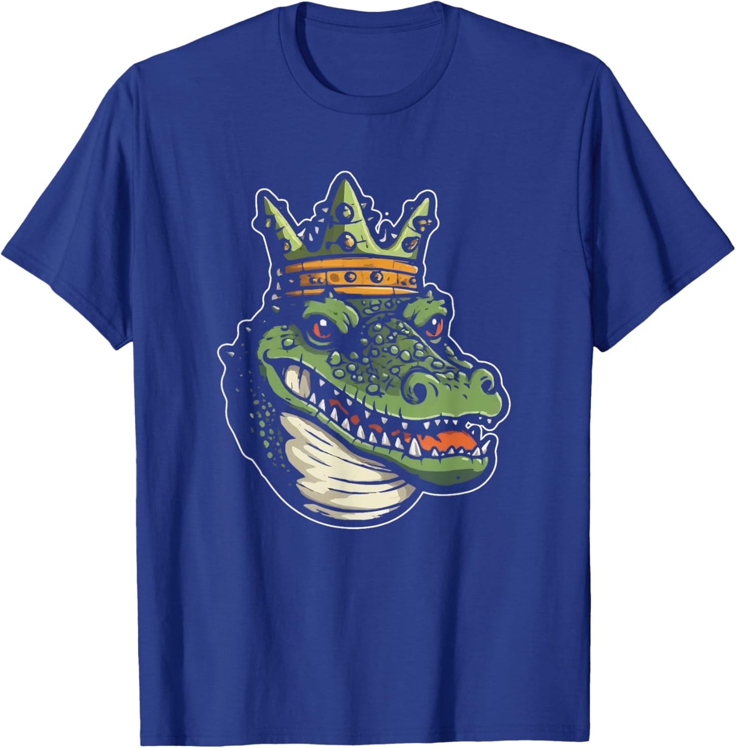 Alligator Crown Cute Crocodile Wildlife Animal King T-Shirt - T-Shirt | Royal