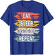 Eat Sleep Disc Golf Repeat T-Shirt - T-Shirt | Royal