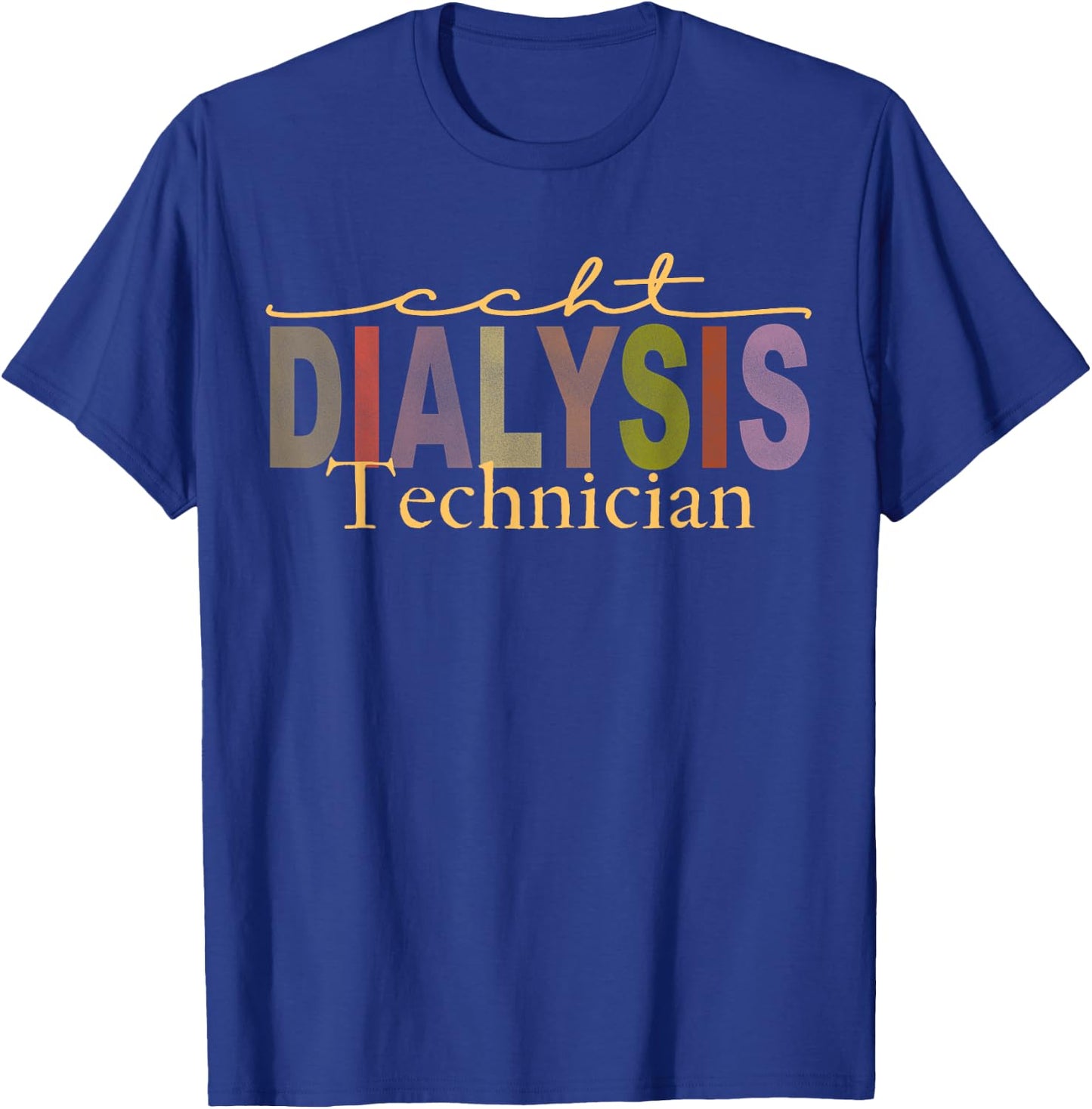 CCHT Dialysis Technician African American Hemodialysis T-Shirt - T-Shirt | Royal