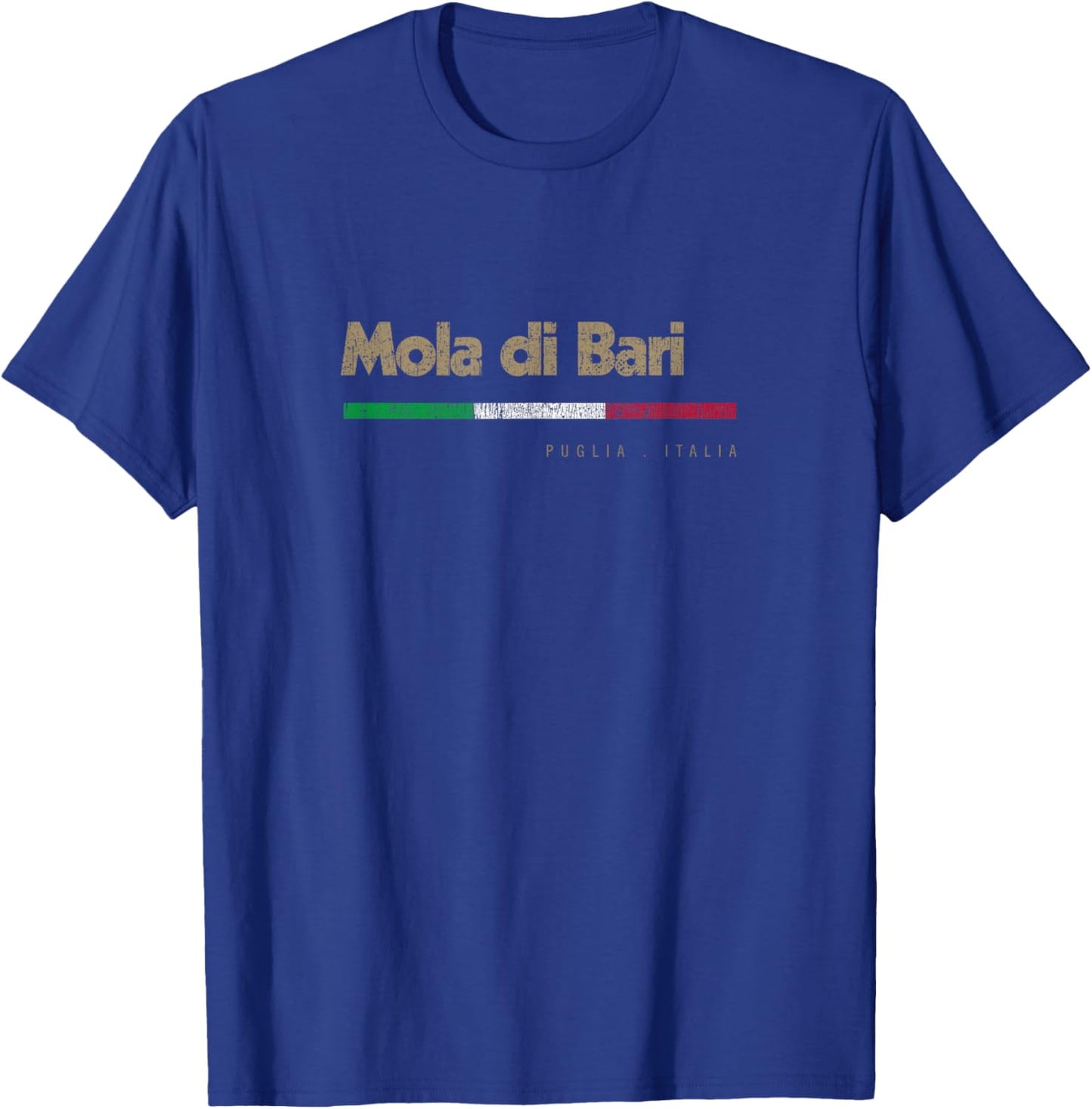 Mola di Bari Italian City Retro Italy Flag T-Shirt - T-Shirt | Royal