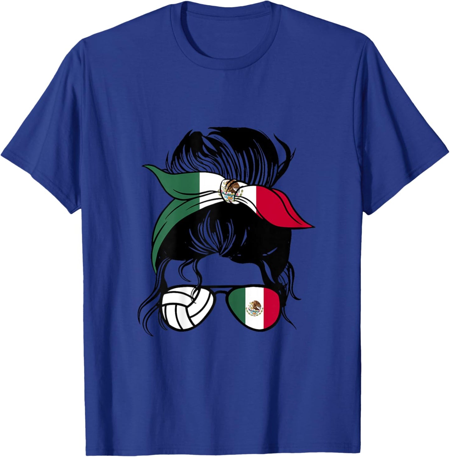 Mexico Volleyball Mom Mothers Day Mexican Volleyball Girl T-Shirt - T-Shirt | Royal