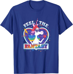Disney Pixar Inside Out Fantasy Rainbow Unicorn T-Shirt - T-Shirt | Royal